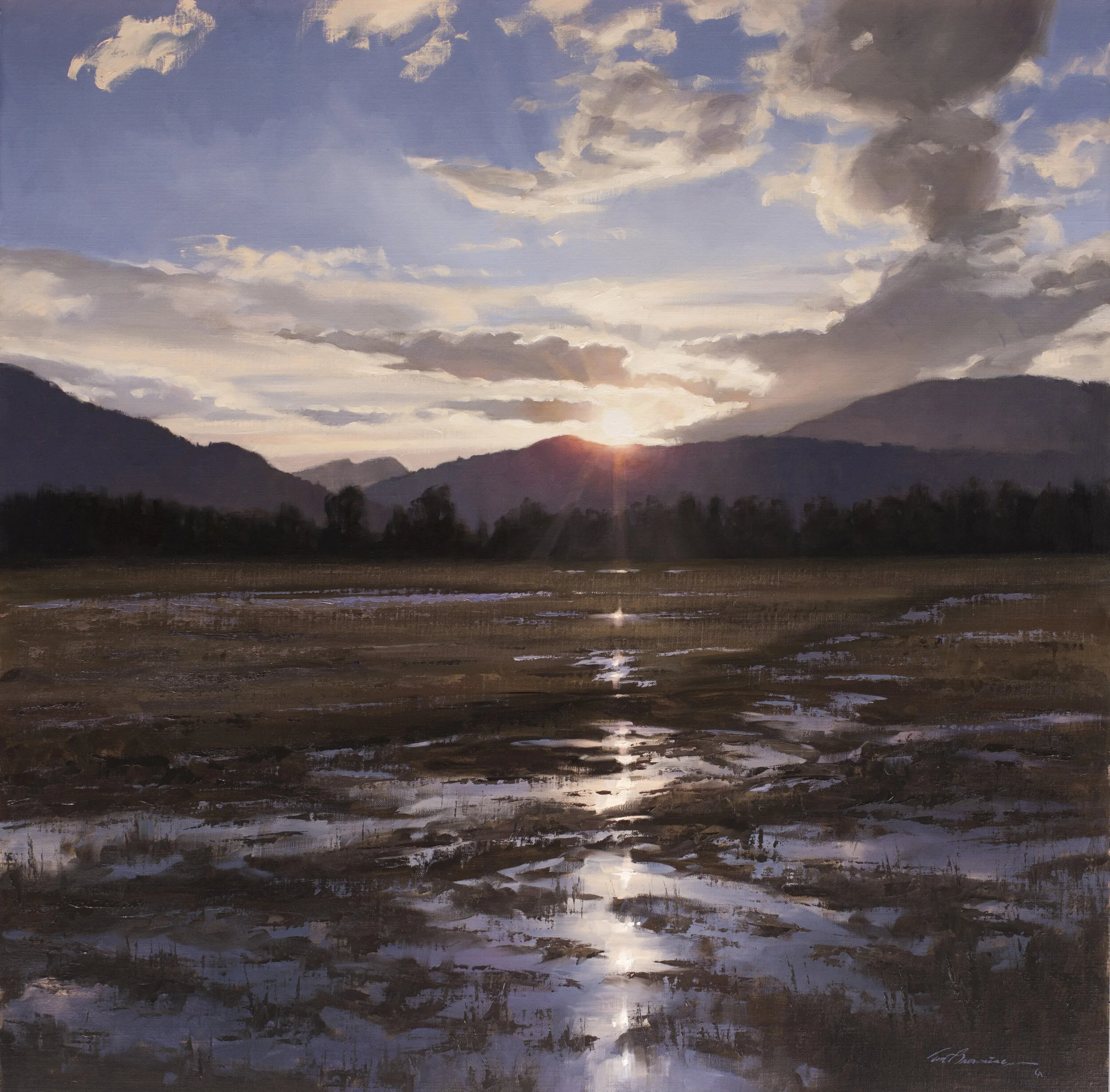After the Rains, 36 × 36, from Tom Browning’s Prix de West listing